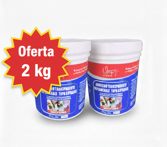 Pack 2 Kilos Sellador gel impermeable transparente